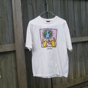 Keith Haring H&M friends world t shirt relaxed fit